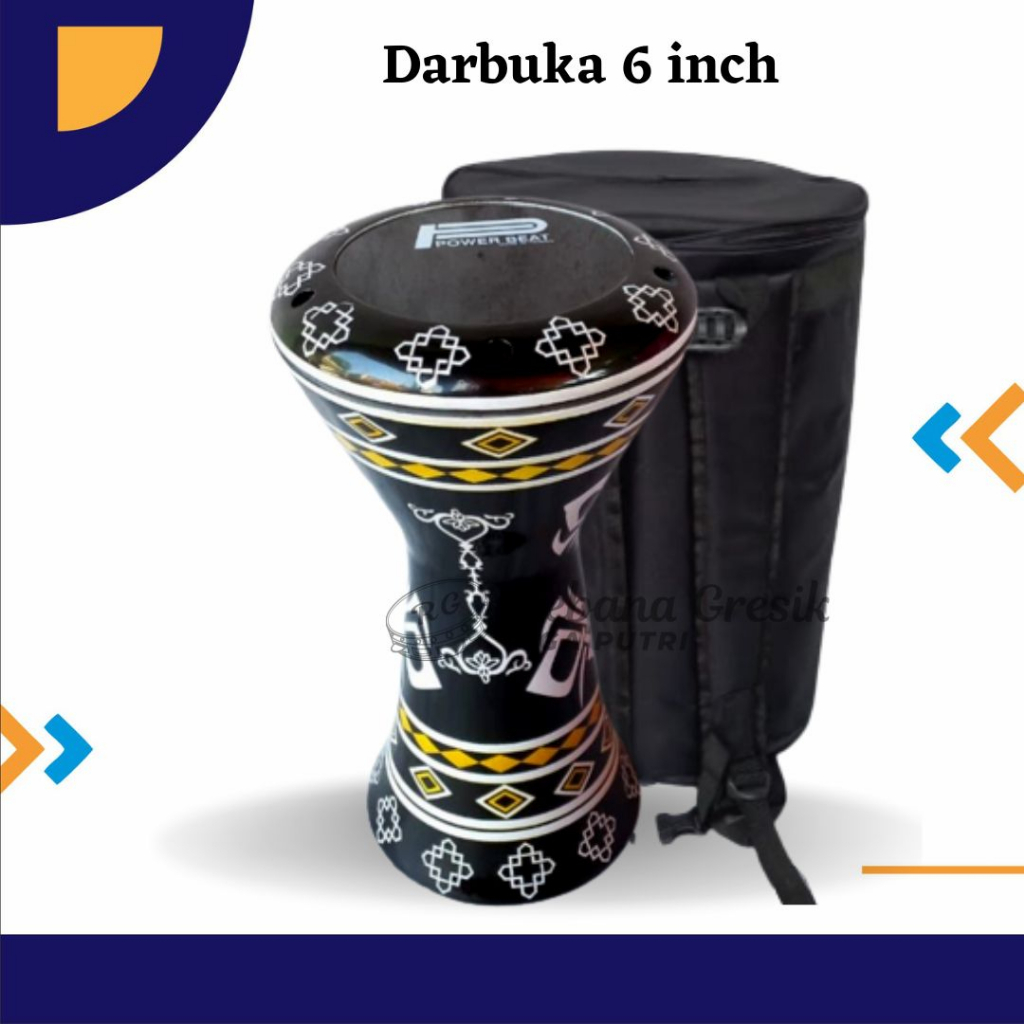 Darbuka Hadroh Asli Ukuran 6 inch