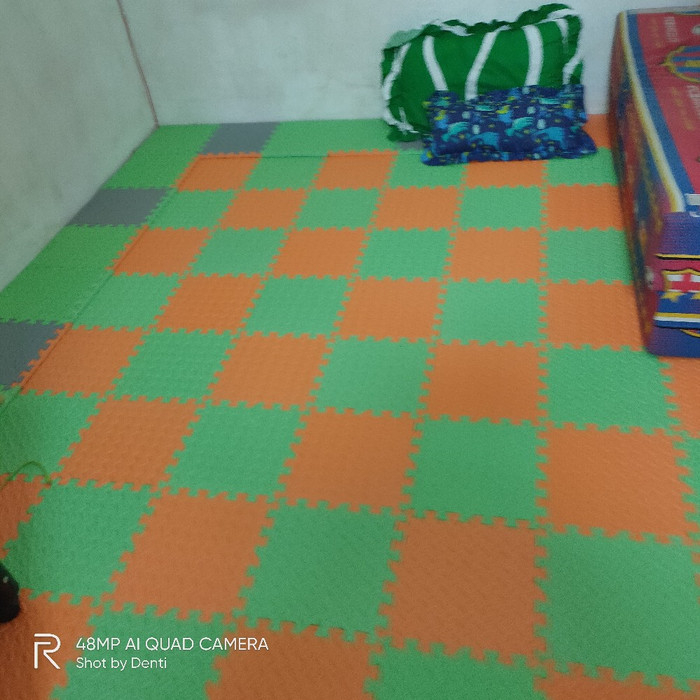Karpet Puzzle Eva Matras Polos Tebal 2,5cm Empuk Berkualitas Bermain