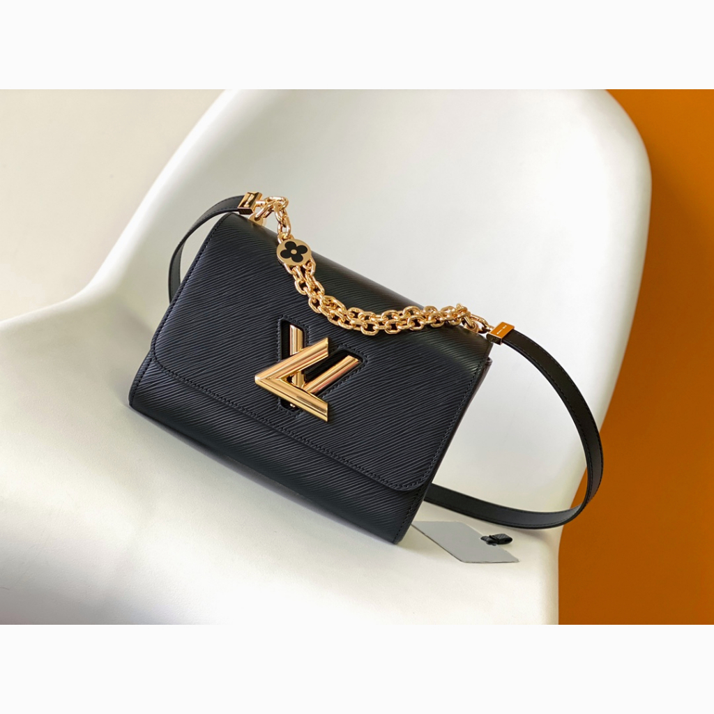 LV Premium Original M59402 Black M59403 White This Twist Medium Handbag