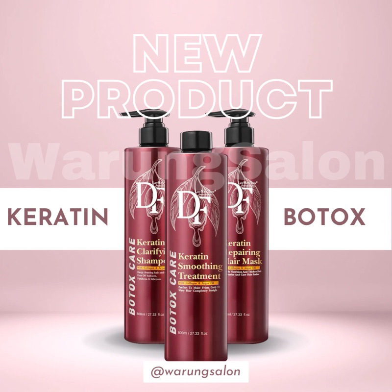 KERATIN BOTOX SMOOTHING TREATMENT DF KERATIN TREATMENT 1 SET 800x3