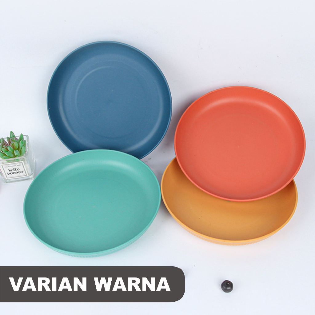 Piring Wheat Straw | Piring Makan Wheat Straw | Piring Buah | BPA-Free