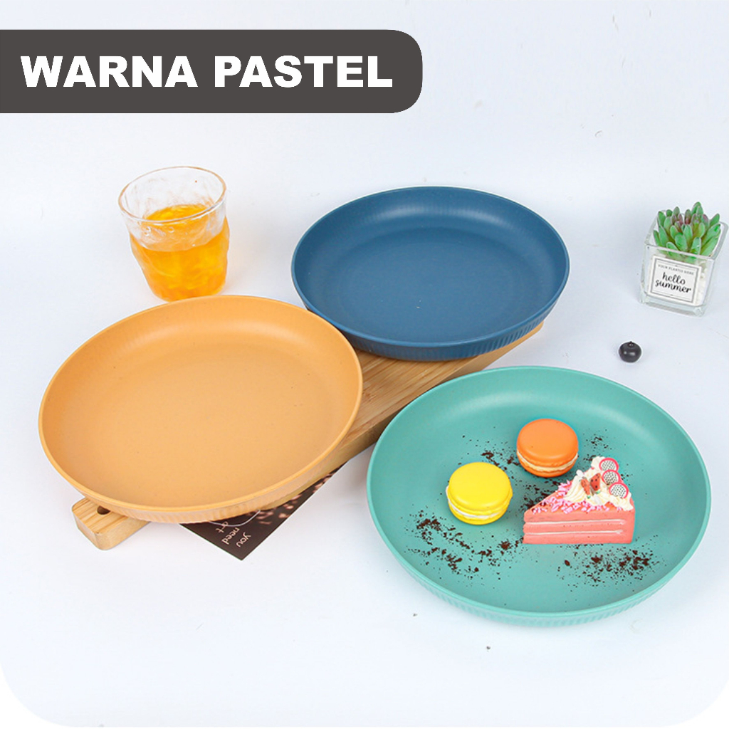 Piring Wheat Straw | Piring Makan Wheat Straw | Piring Buah | BPA-Free