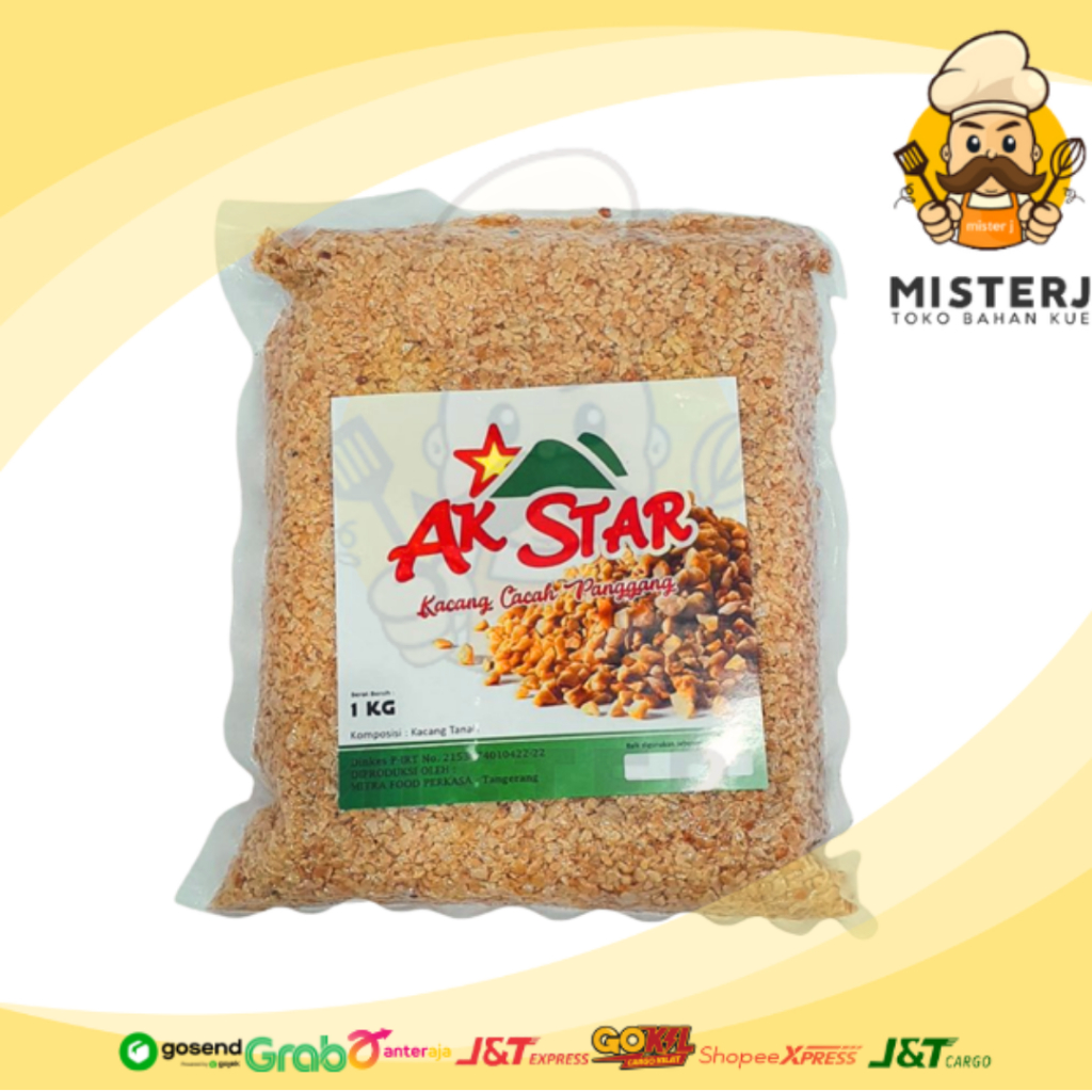 

Kacang AK Star | 1 Kg | AK Star Kacang Cacah Kemasan Pabrik | 1 Kg