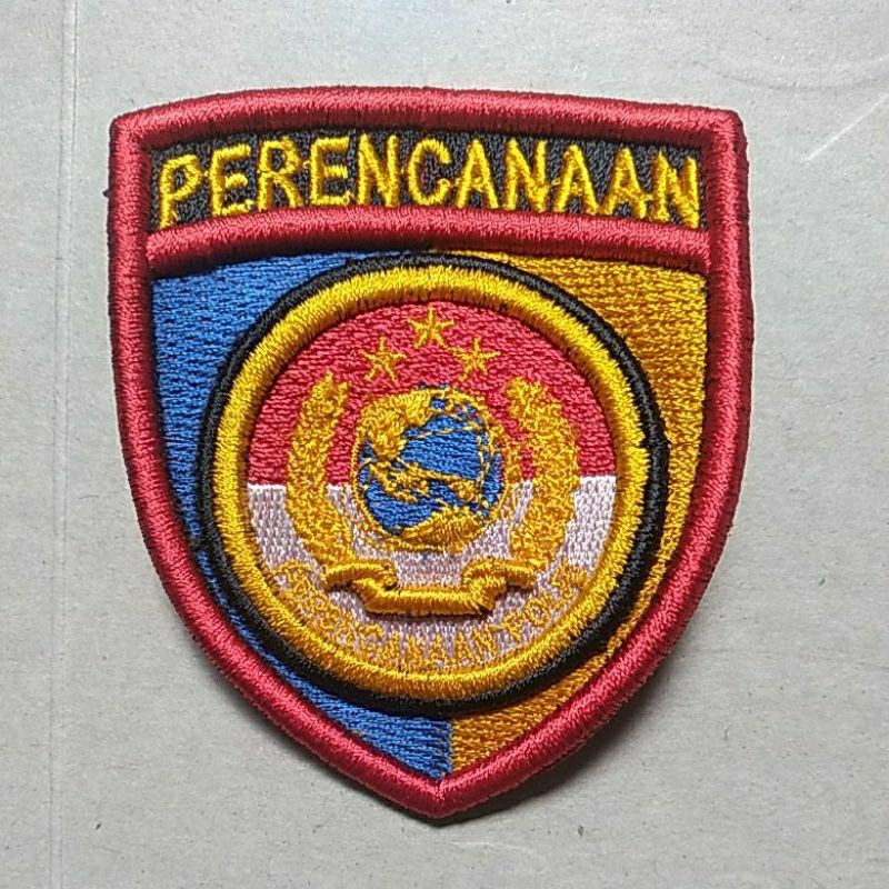 bordir logo Perencanaan Polri