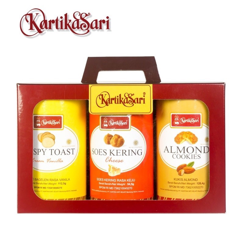 

HAMPERS CAN ISI 3 KARTIKASARI BANDUNG / HAMPERS KUE KERING KARTIKA SARI BANDUNG