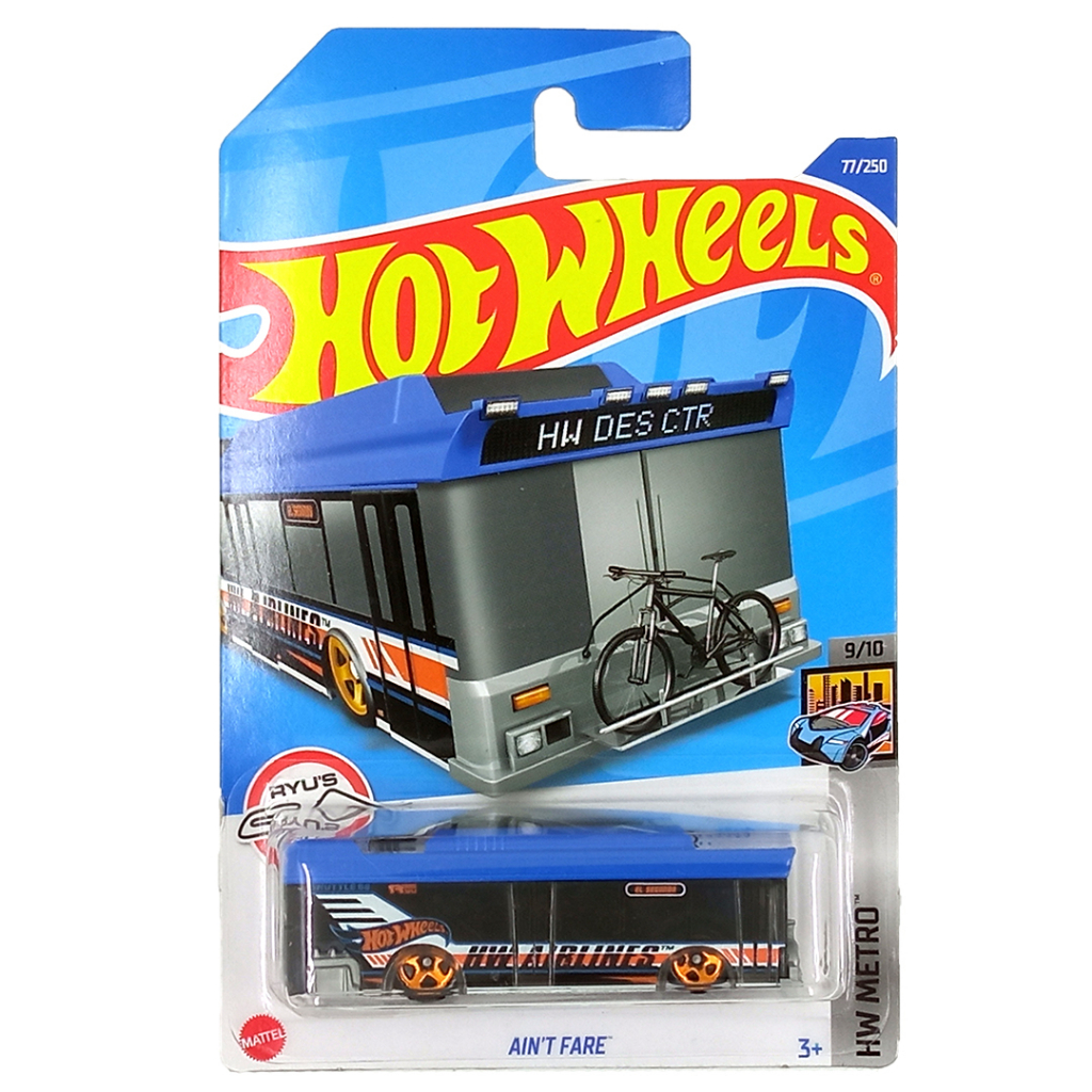 Hot Wheels Ain't Fare Biru 77/250 HW Metro Mobil Hotwheels