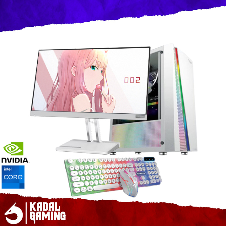 PC GAMING WHITE INTEL CORE I5 3470 VGA GT 730 FULLSET SIAP PAKAI GAMES EDITING