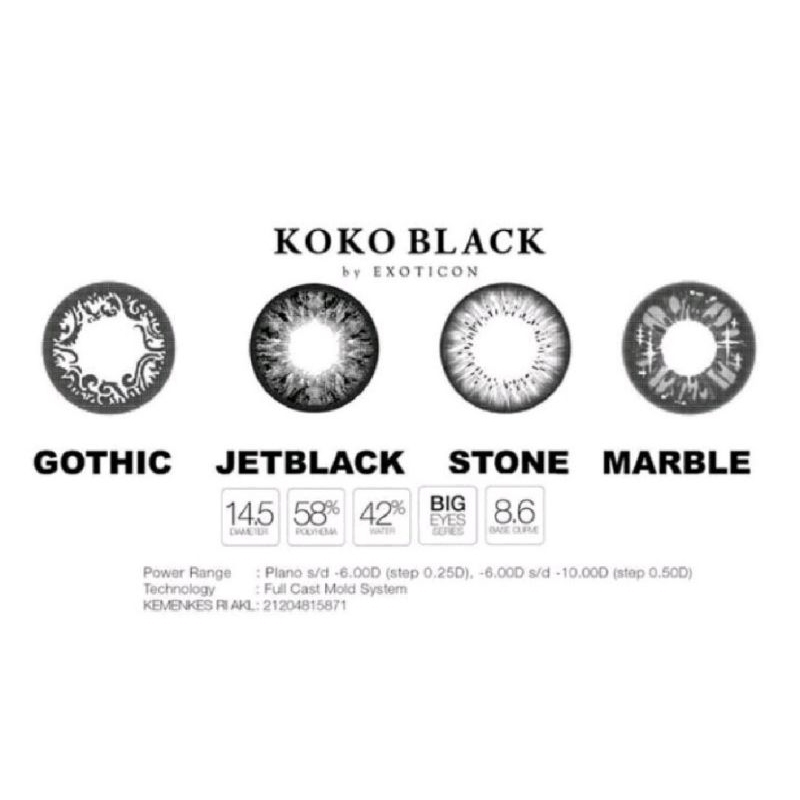 Koko Black Softlens Warna