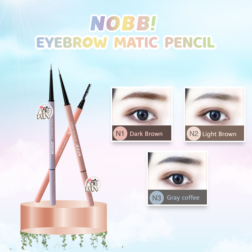 NOBB! MAKEUP SERIS ( LIP TINT / AIR GLAZE LIP GLOSS / EYEBROW PENCIL MATIC / EYELINER PEN / EYESHADOW LIQUID DYNAMIC MERMAID / SQUARE LIP CREAM / MASCARA WATERPROOF / VELVET LIP CREAM )