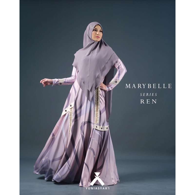 YUNIA SYARI REN MARYBELLE SERIES ,BAJU SYARI SET KHIMAR KEKINIAN EKSLUSIF MEWAH ELEGANT ORIGINAL