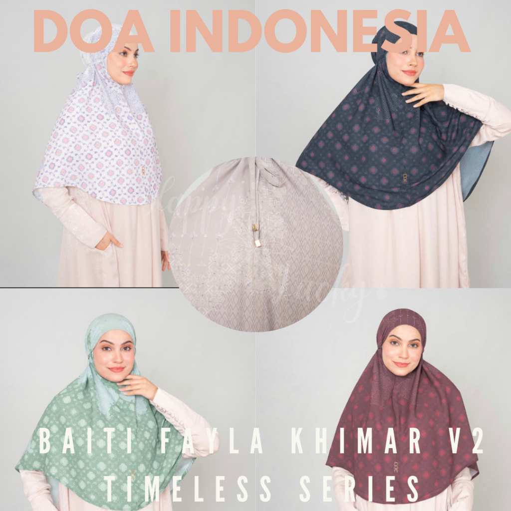 Promo DOA Khimar/Bergo (Jilbab/Hijab Instan) - Baiti Fayla V2 Timeless Series - BUKAN REJECT