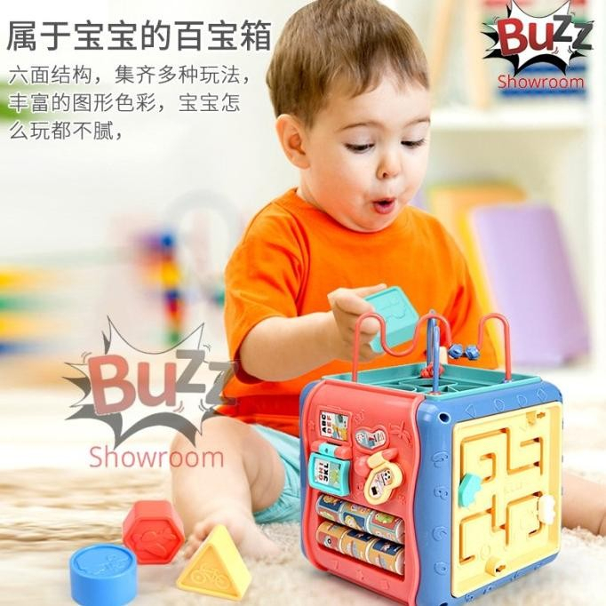 Baby Toys Wisdom Hexahedral 6 Sisi / Mainan Puzzle Edukasi Anak 668-157