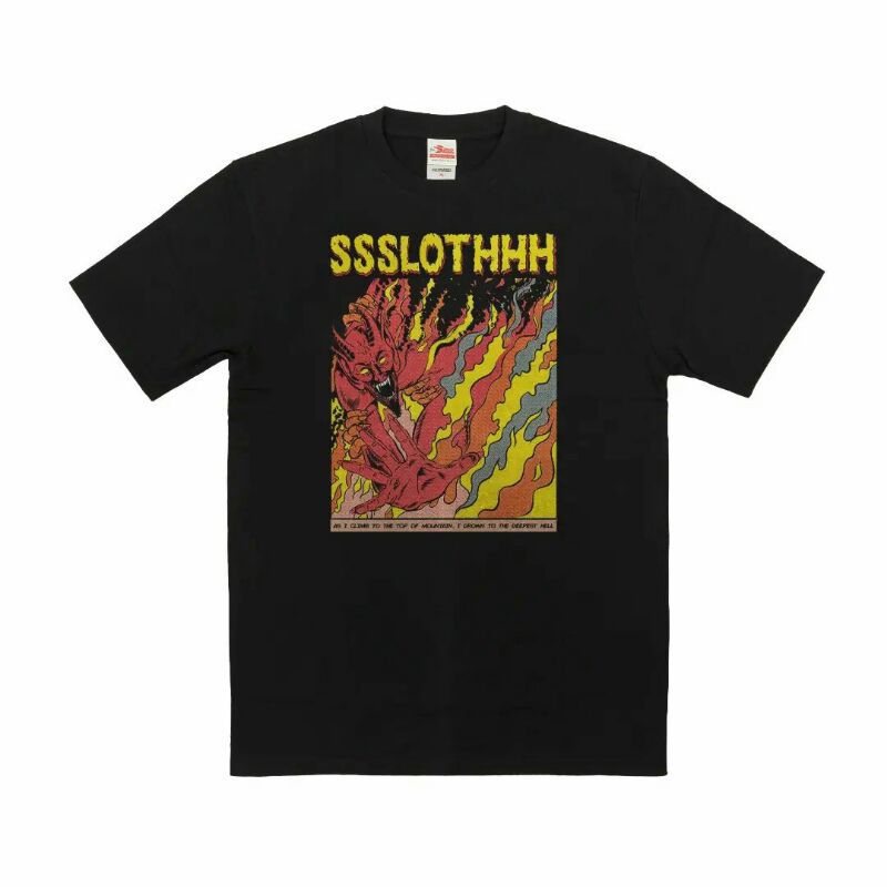 Kaos SSSLOTHHH x TIMTIMEBROY - TSHIRT BLACK