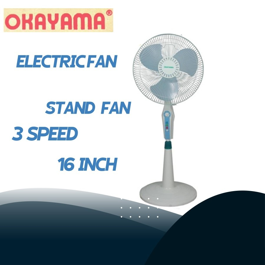 KIPAS ANGIN OKAYAMA STAND FAN / KIPAS ANGIN OK-1605 / OK 1605 (16 INCH) GARANSI RESMI