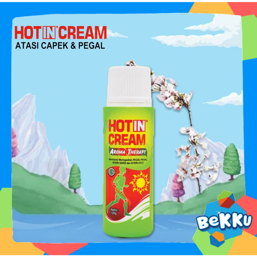 Hotin Cream Botol 120 ml / Hot In Krim Pegal Nyeri Otot / Cream Gosok / Cream Pijat - Bekku