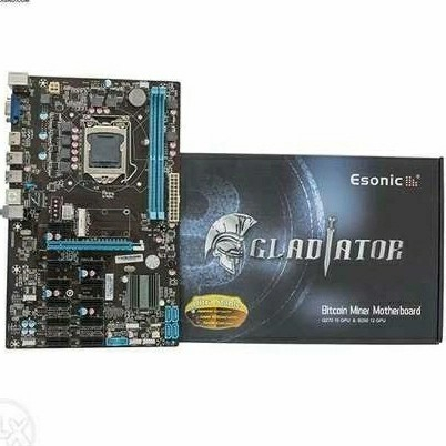 Esonic B250 BTC Gladiator LGA1151 DDR4 12x PCie Miner Motherboard