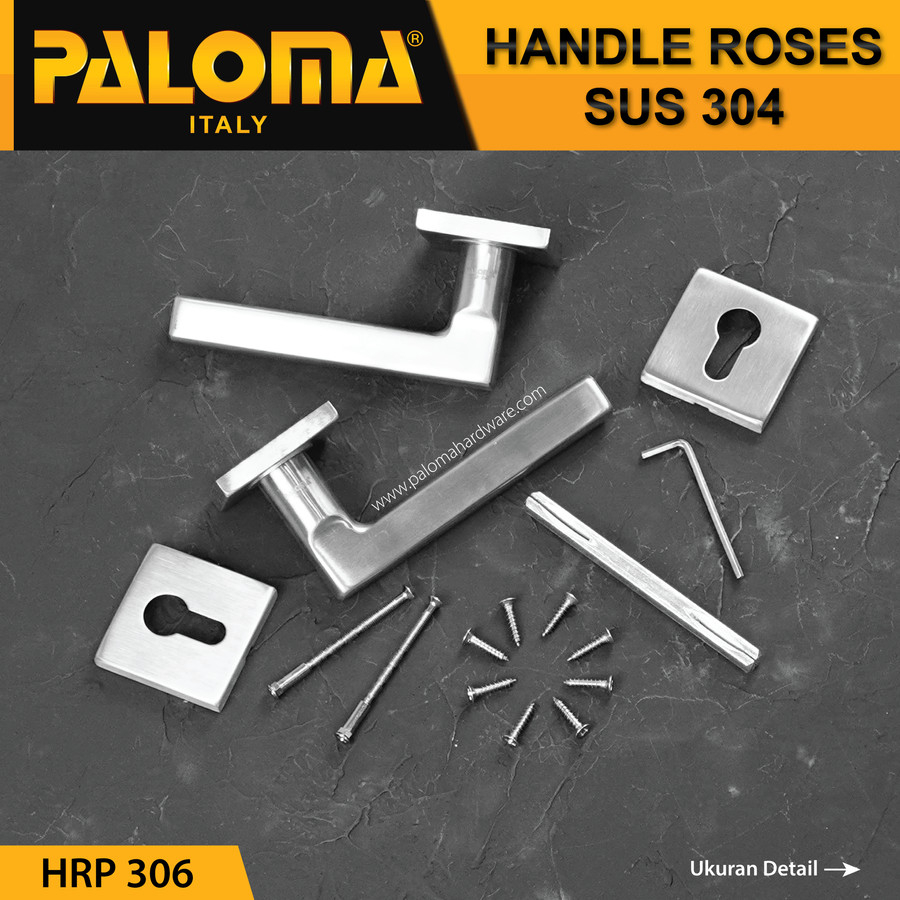 PALOMA HRP 306 Handle Pintu Roses Stainless Steel Lever Gagang Door