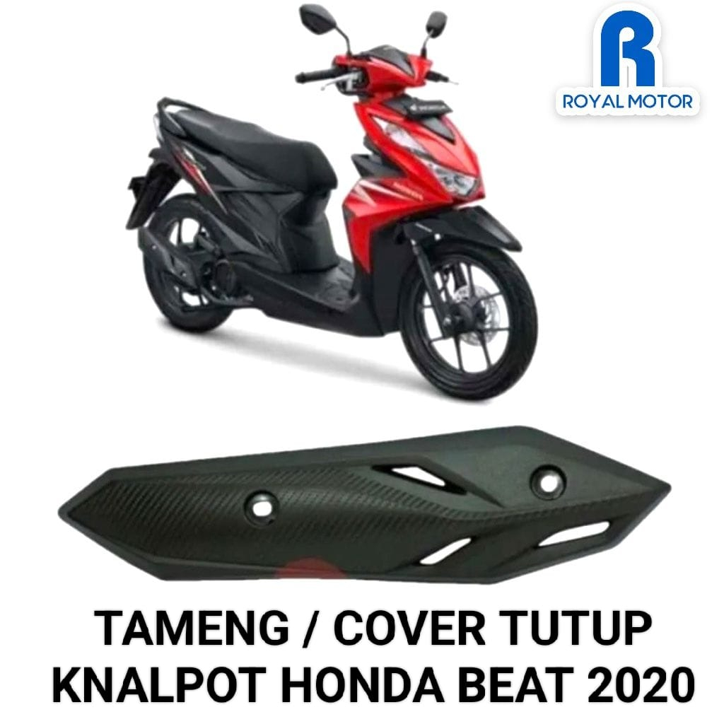 COVER KNALPOT BEAT 2020-2022 / TUTUP KNALPOT BEAT LED 2020 / TAMENG PELINDUNG KNALPOT HONDA BEAT DELUXE NEW STREE 2020-2021-2022 CKD