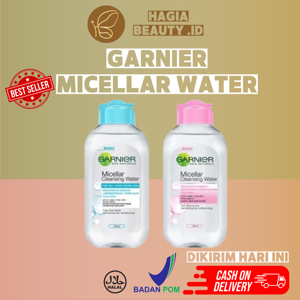 BISA COD - GARNIER MICELLAR CLEANSING WATER (FOR OILY ACNE PRONE SKIN) - Pembersih Wajah Tanpa Bilas Untuk Wajah