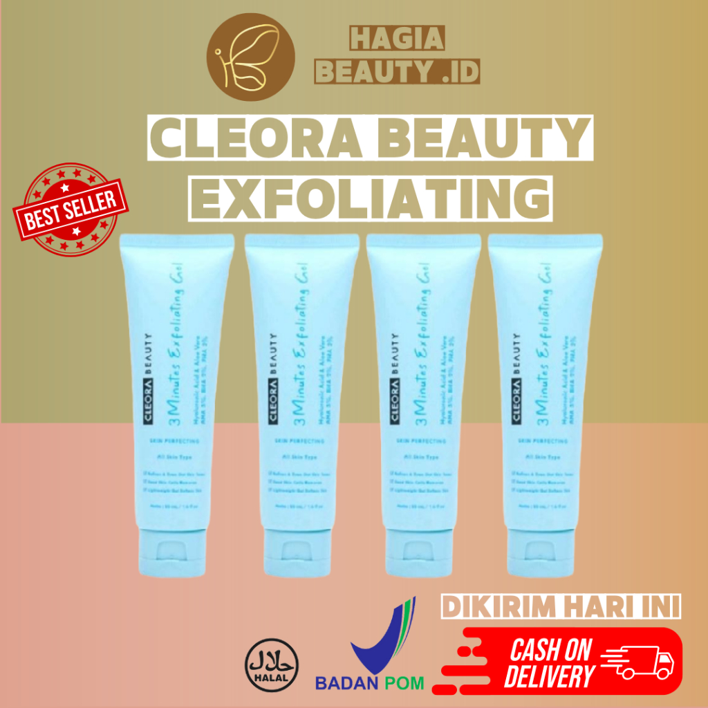 Bisa COD - READY Cleora 3 Minutes Exfoliating Gel