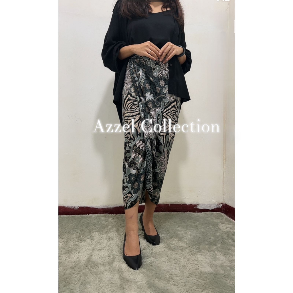 Rok Lilit Batik Bawahan Kebaya Rok Lilit Modern Pakaian Tradisional/ motif mega mendung