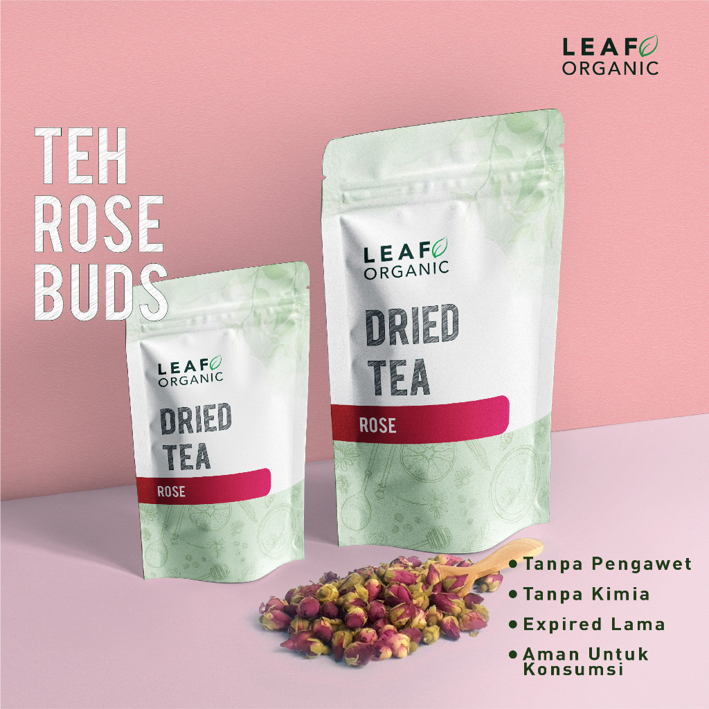 

Teh Premium Bunga Rose Mawar LEAF ORGANIC Dried Flower Tea Kering Murni Organik