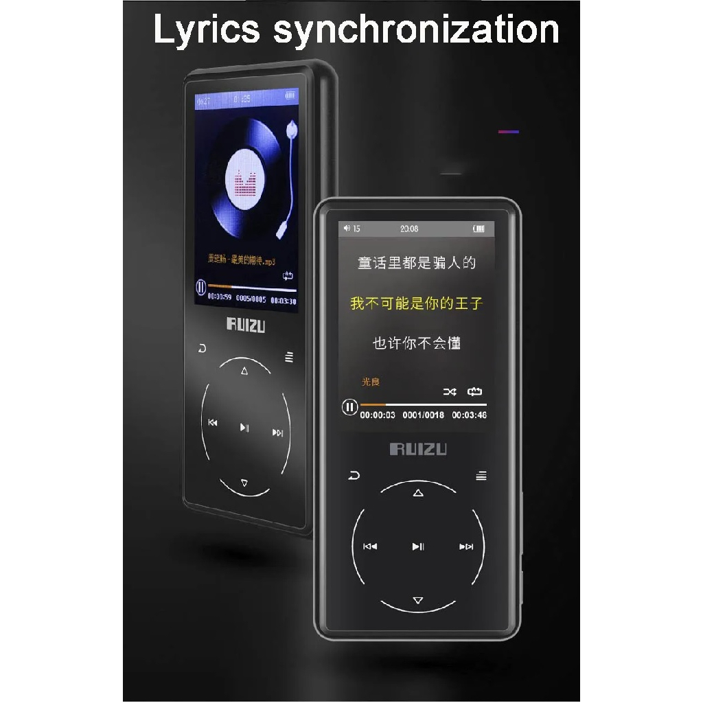 RUIZU D16 16GB - MP3 MP4 Digital Audio Player Lossless HD FLAC