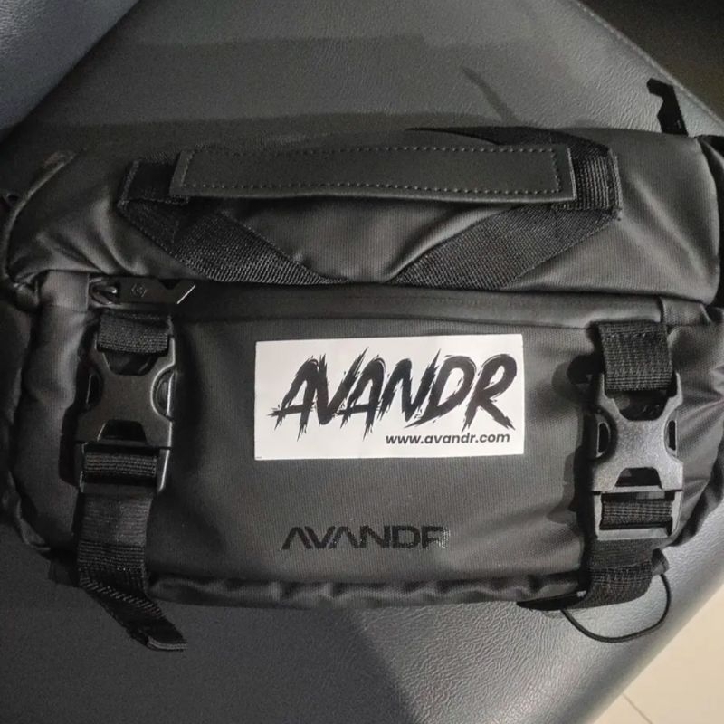 New Baru Avandr X2X Blackmatte Waistbag Slingbag Tas Selempang Hitam