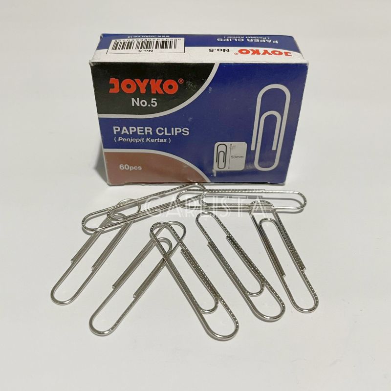 

Paper Clip Joyko No 5 (50mm) / Penjepit Kertas Joyko No 5 (50mm)