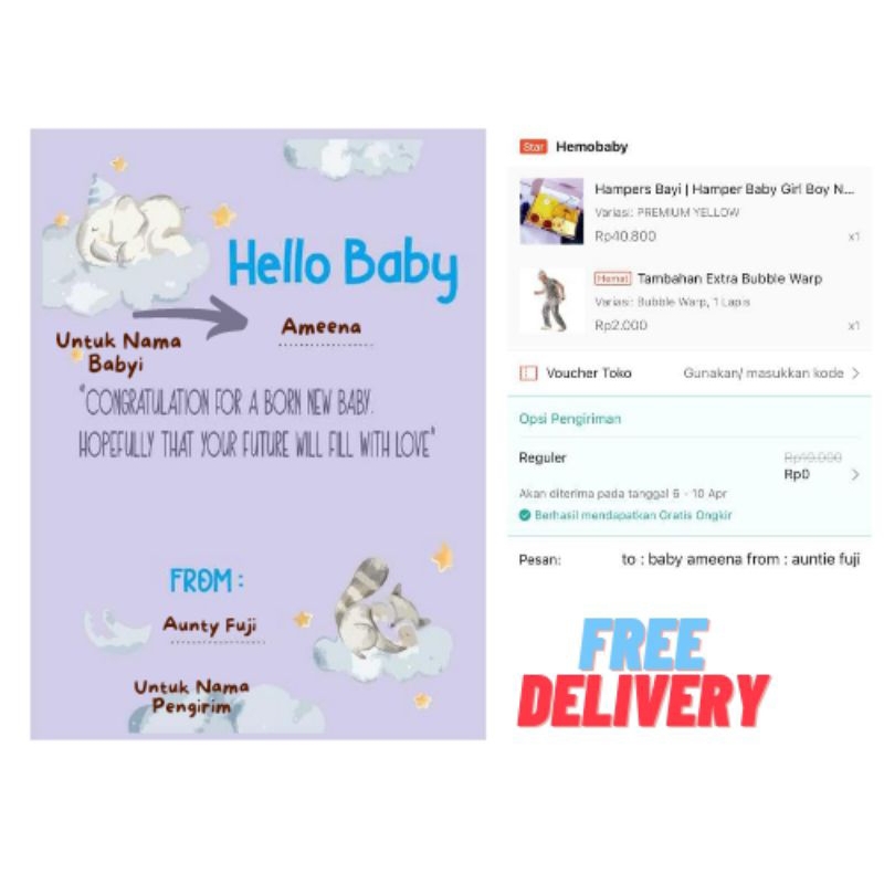 Hampers Bayi | Hamper Baby Girl Boy New Born Kado Lahiran