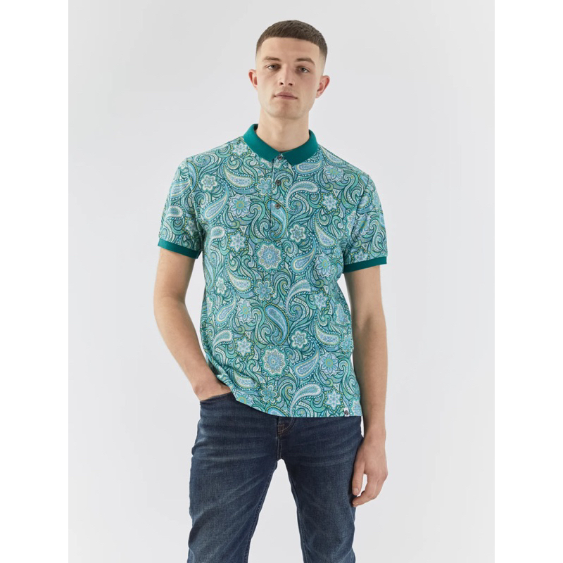 Pretty Green Itchycoo Paisley Polo Shirt