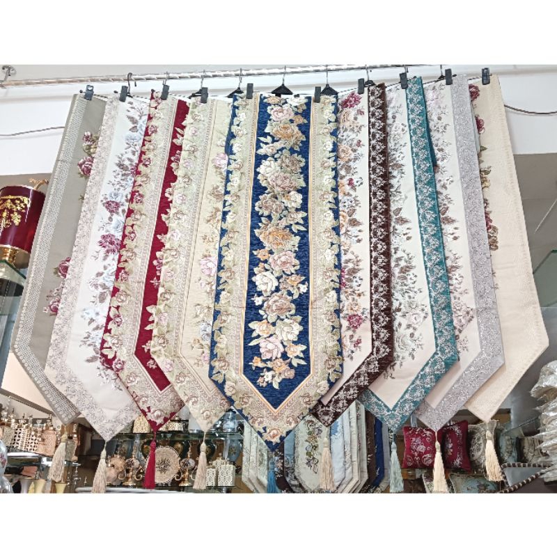 table runner 180cm, 210cm, 250cm taplak meja panjang