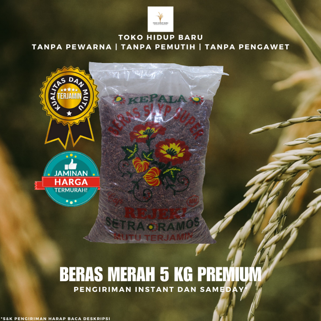 

(BEST SELLER) BERAS MERAH DIET SEHAT PREMIUM 5 KG MURAHHH !