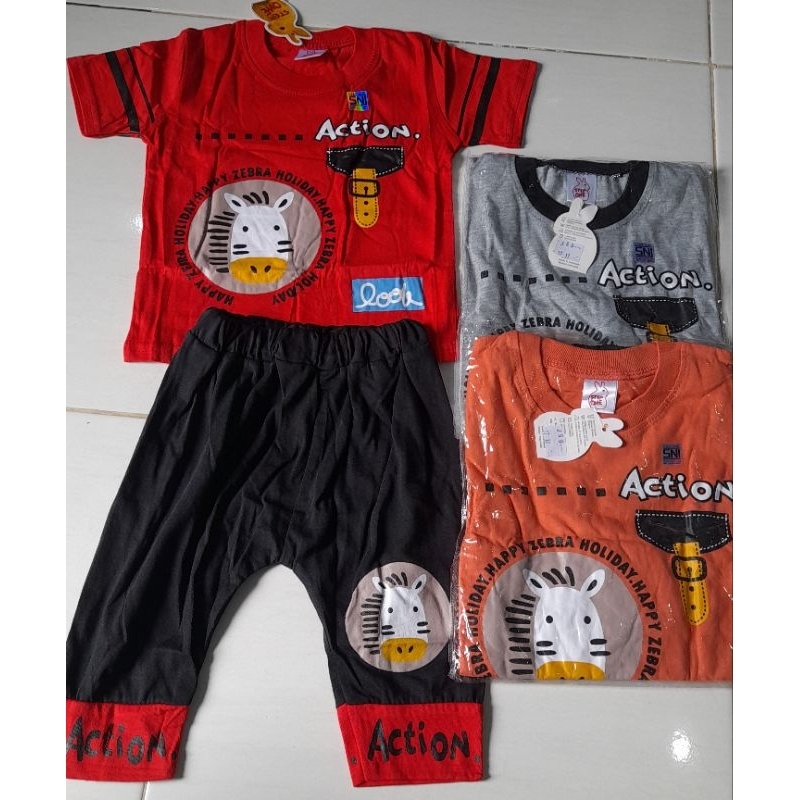 setelan anak import bahan lembut Step One usia -+ 6-18 bulan