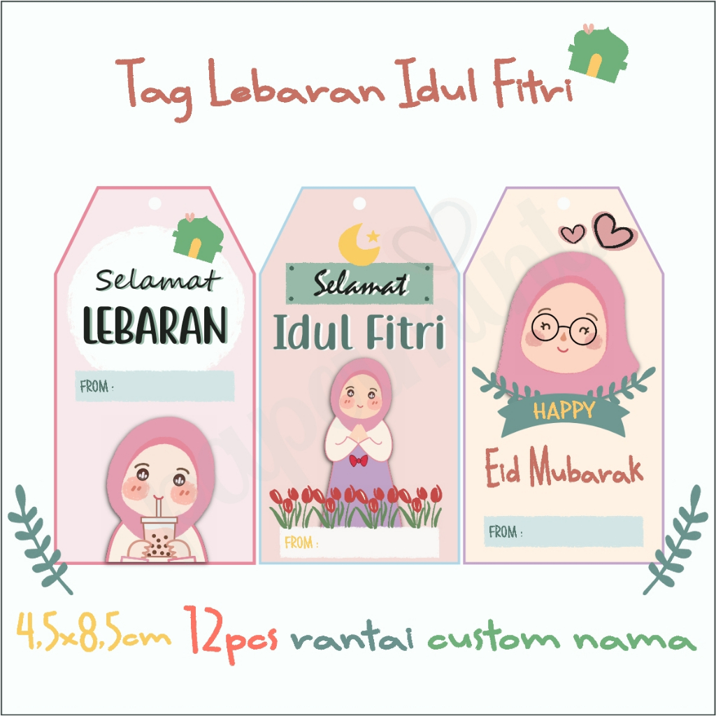 

HANGTAG GIFT TAG LEBARAN IDUL FITRI