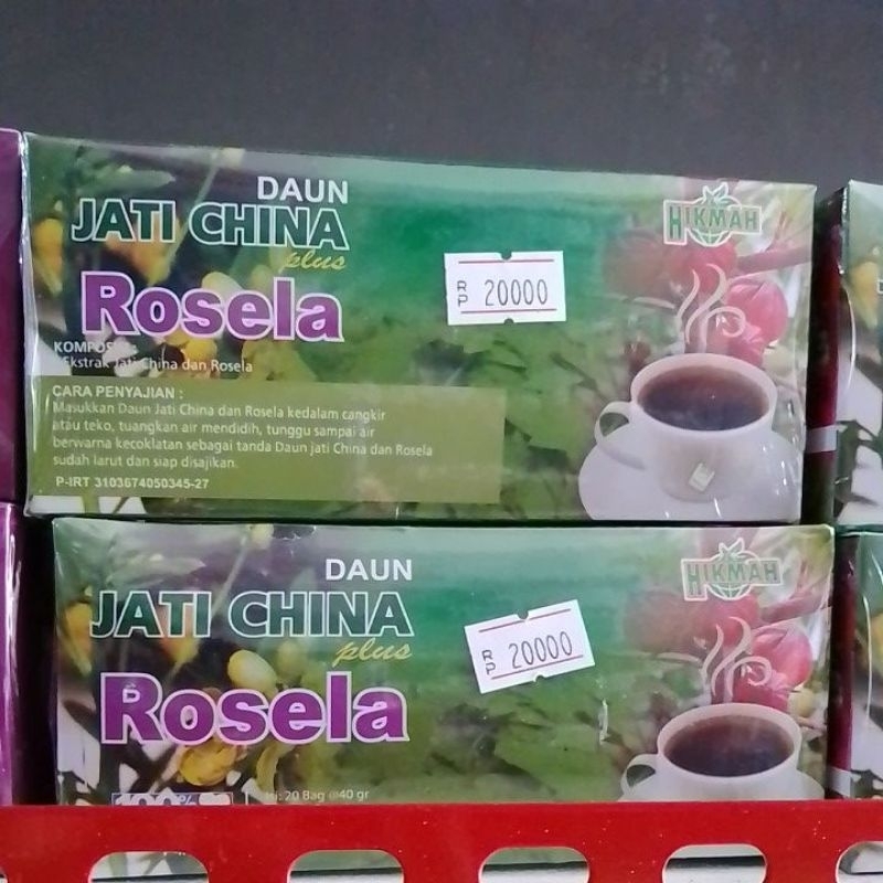 

Teh Daun Jati Cina Plus Rosela Hikmah