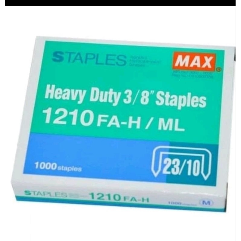 

Isi Staples/Stapler Max 1210 FA-H/ML HD12N /13 12N/17 12L/17 12 N/24