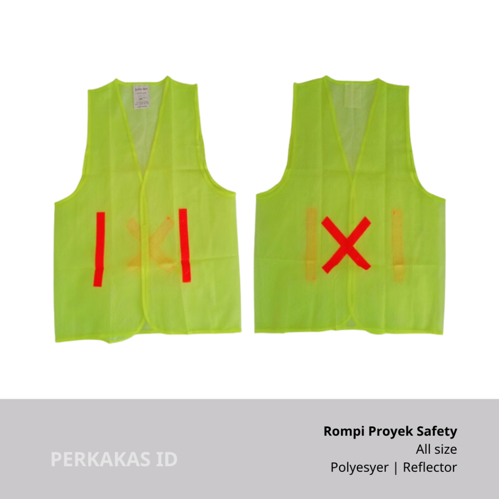 Rompi Safety Proyek Jala Hijau Polyester GOSAVE