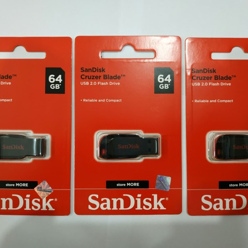 FLASHDISK SANDISK CRUZER BLADE 64 GB Flasdisk sandisk 64GB