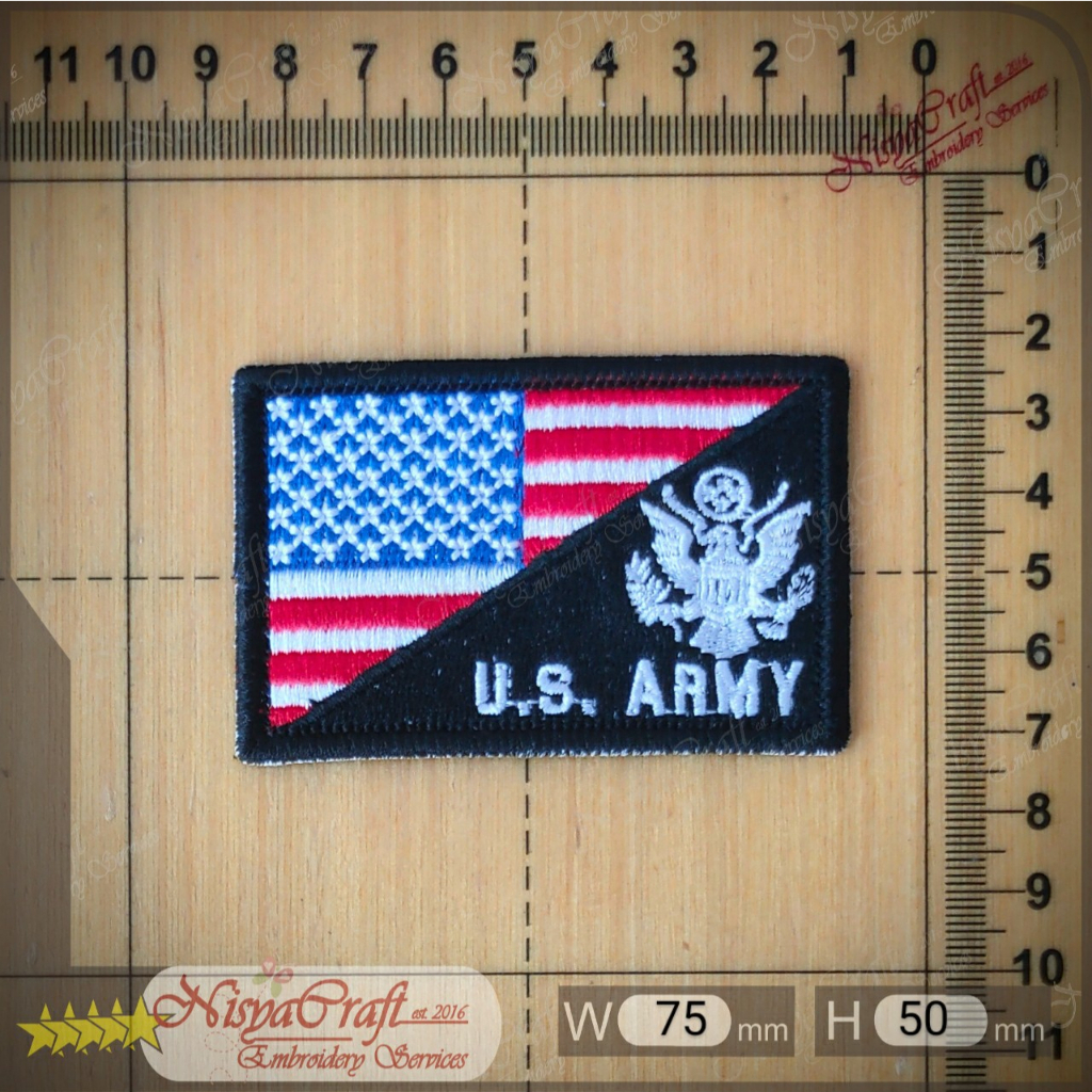 NCEP0108-0481- US Army Flag | Morale | Patch Bordir