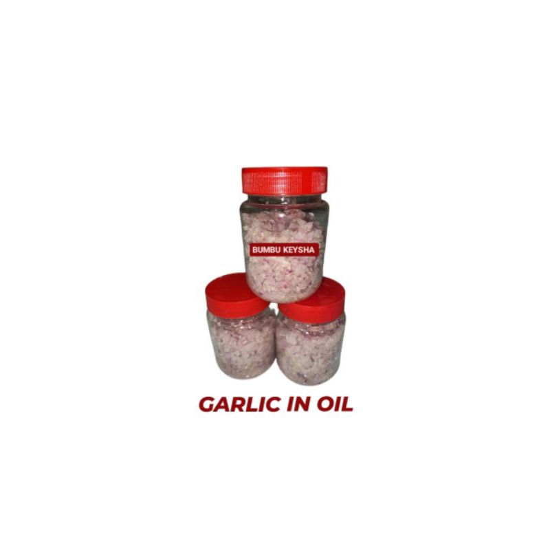 

Bawang merah cincang minyak/garlic in oil/Baceman bawang/ Minced garlic in oil