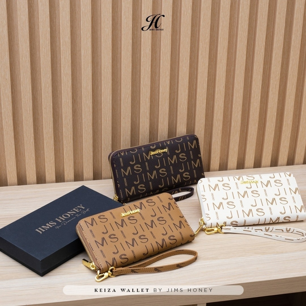 JIMS HONEY KEIZA WALLET Dompet Lipat Panjang Wanita Cewek Fashion Jimshoney Casual Terbaru