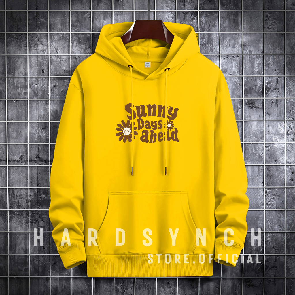 Sweater Hoodie Sunny Days Unisex ( Pria &amp; Wanita ) Premium Quality S-XXL Cotton Fleece / Hoodie Korean Style / Sweater Hoodie / Hoodie Polos / Hoodie Wanita / Hoodie Pria / Sweater Hoodie Distro Original ( SD 14 )