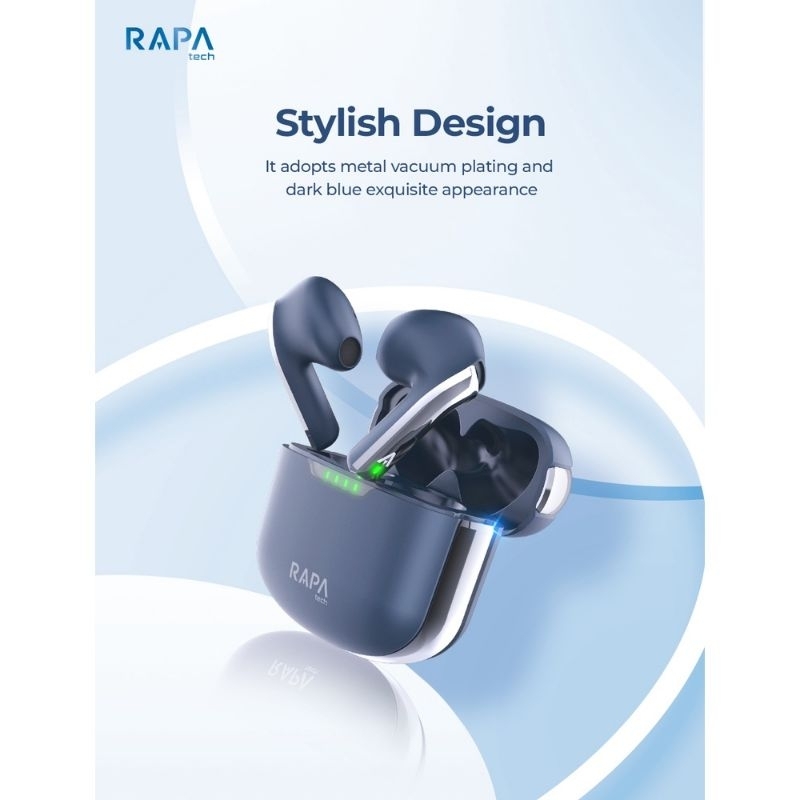 Rapa TW1011 TWS Bluetooth 5.3 Earphone Hi-Bass Audio