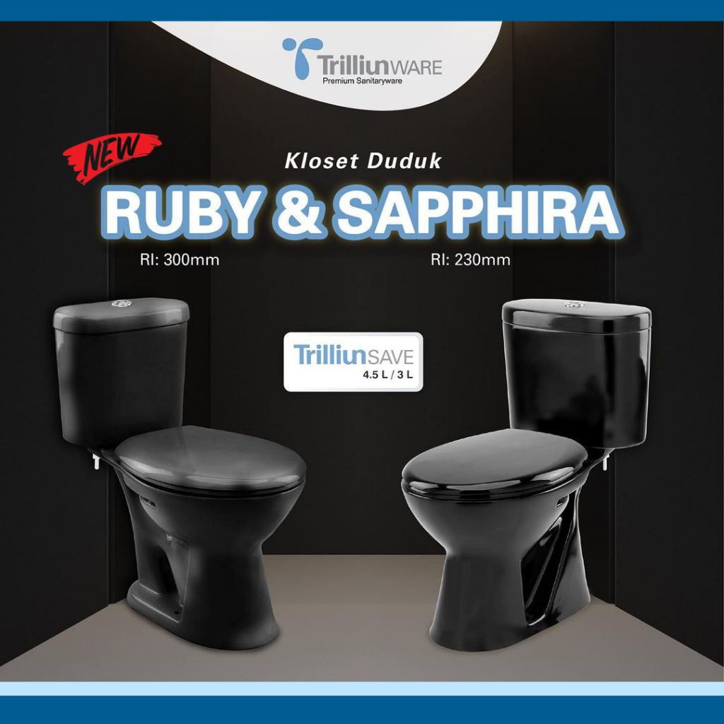 TRILLIUNWARE RUBY BLACK SERIES CLOSET DUDUK