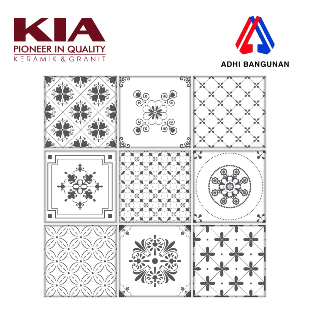 Keramik Lantai 40x40 MULIA Freesia White