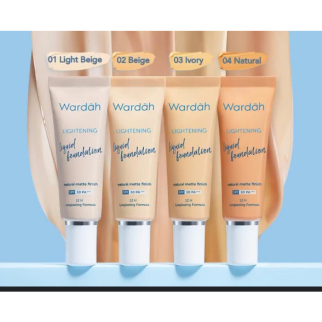 { SALE } Wardah Lightening Liquid Foundation/Natural Matte Finish