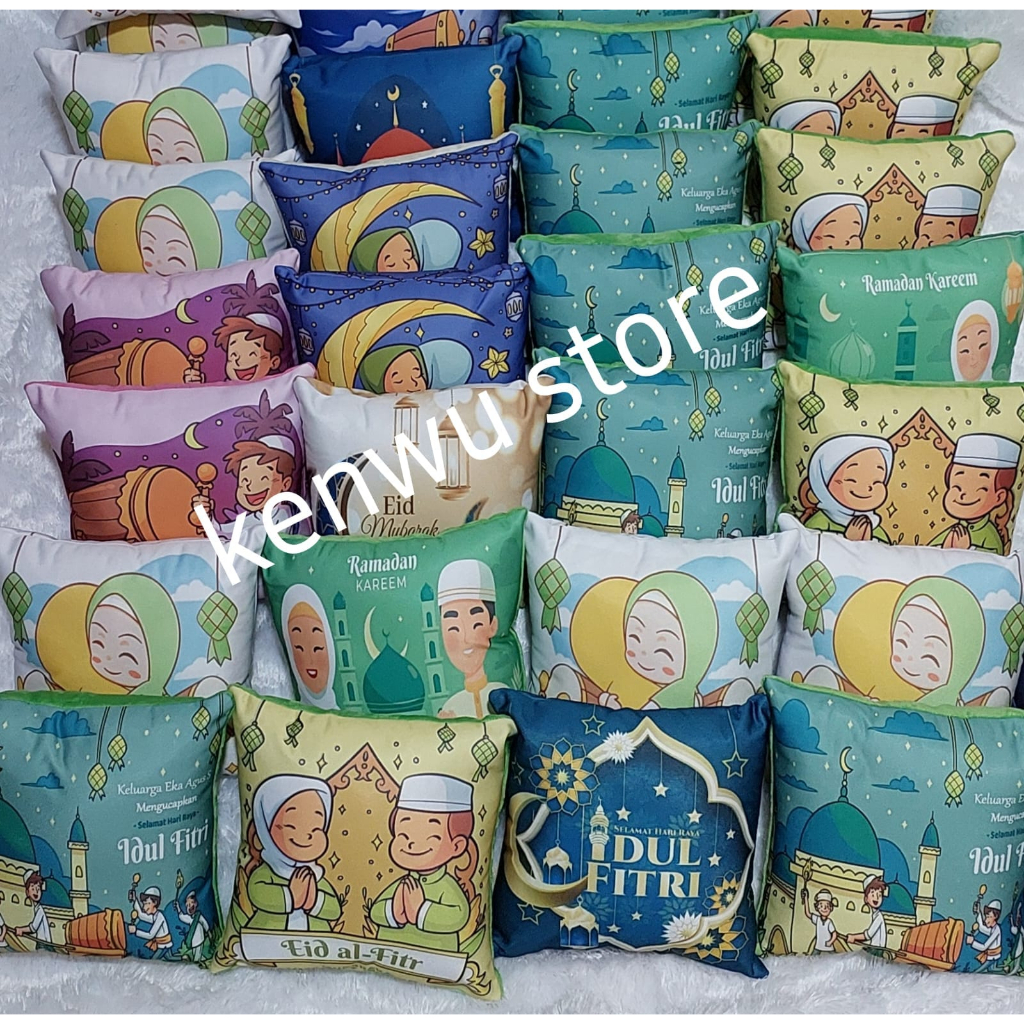 Bantal Idul Fitri 30x30 cm Part 2 #IF 011-020 / Bantal Lebaran