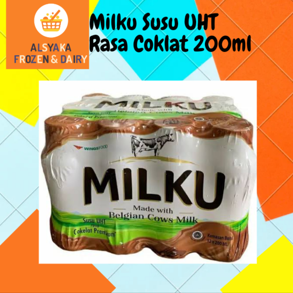 

Milku Susu UHT Premium Rasa Coklat/ Strawberry 200ml (1 dus isi 12 botol)