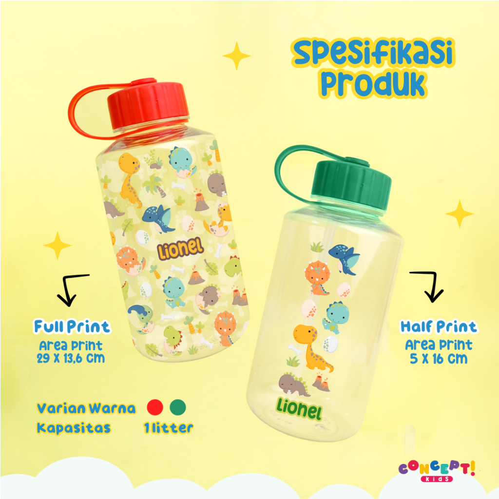 BOTOL MINUM ANAK CUSTOM DUNDEE